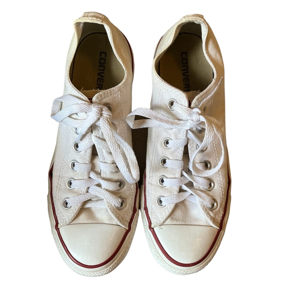 CONVERSE All Star White Lace-Up Sneakers | Unisex Women’s 8, Men’s 6
